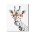 thumbnail image 1 of Stupell Industries Monochrome Giraffe Portrait Wearing Red Glasses Design , 16 x 20, Design by Annalisa Latella, 1 of 5