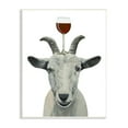thumbnail image 1 of Stupell Industries Monochrome Goat Balancing Wine Glass Portrait , 10 x 15, Design by Coco de Paris, 1 of 5