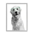 thumbnail image 1 of Stupell Industries Monochrome Golden Retriever Dog Smiling Glasses Design , 16 x 20, Design by Annalisa Latella, 1 of 5