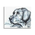 thumbnail image 1 of Stupell Industries Monochrome Ink Dog Portrait Abstract Watercolor Detail Painting Gallery Wrapped Canvas Print Wall Art, Design by Kendra Shedenhelm, 1 of 5
