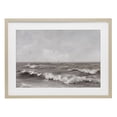 thumbnail image 1 of Stupell Industries Coastal Monochrome Sea Ripples Birch Framed Print Under Glass, 23 x 17, by Jacky Ngan, 1 of 8