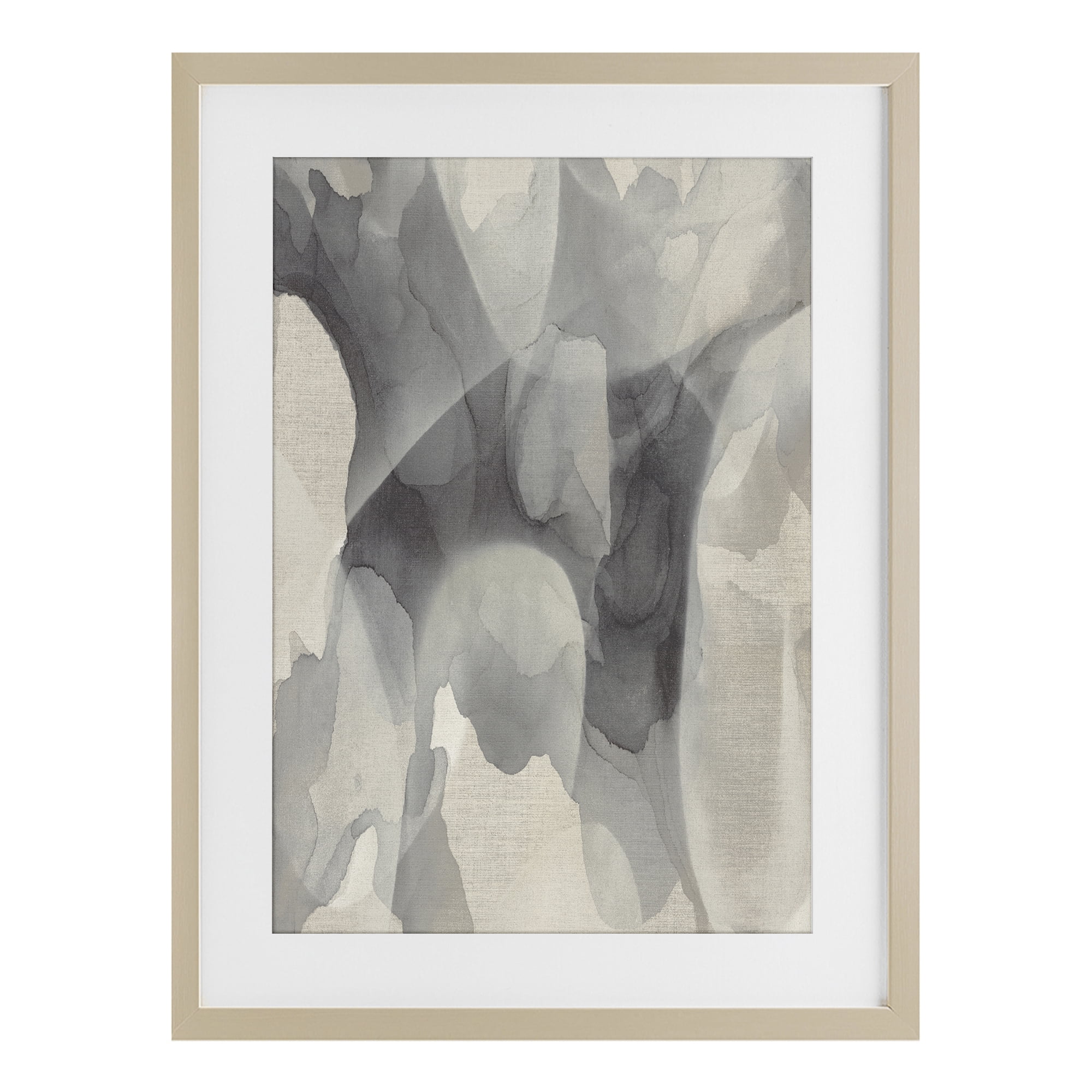 Stupell Industries Monochrome Watery Drips Birch Framed Print Under Glass, design by Kippi Leonard