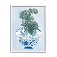 thumbnail image 1 of Stupell Industries Monstera Palm Plant Ornate Blue Bird Vase Scene, 16 x 20, Design by Melissa WangÂ&nbsp;, 1 of 5