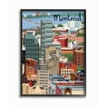 thumbnail image 1 of Stupell Industries Montreal Patron Saint Canadian Landmark Colorful City Architecture Framed Wall Art Design by Carla Daly, 24" x 30", Black Framed, 1 of 1