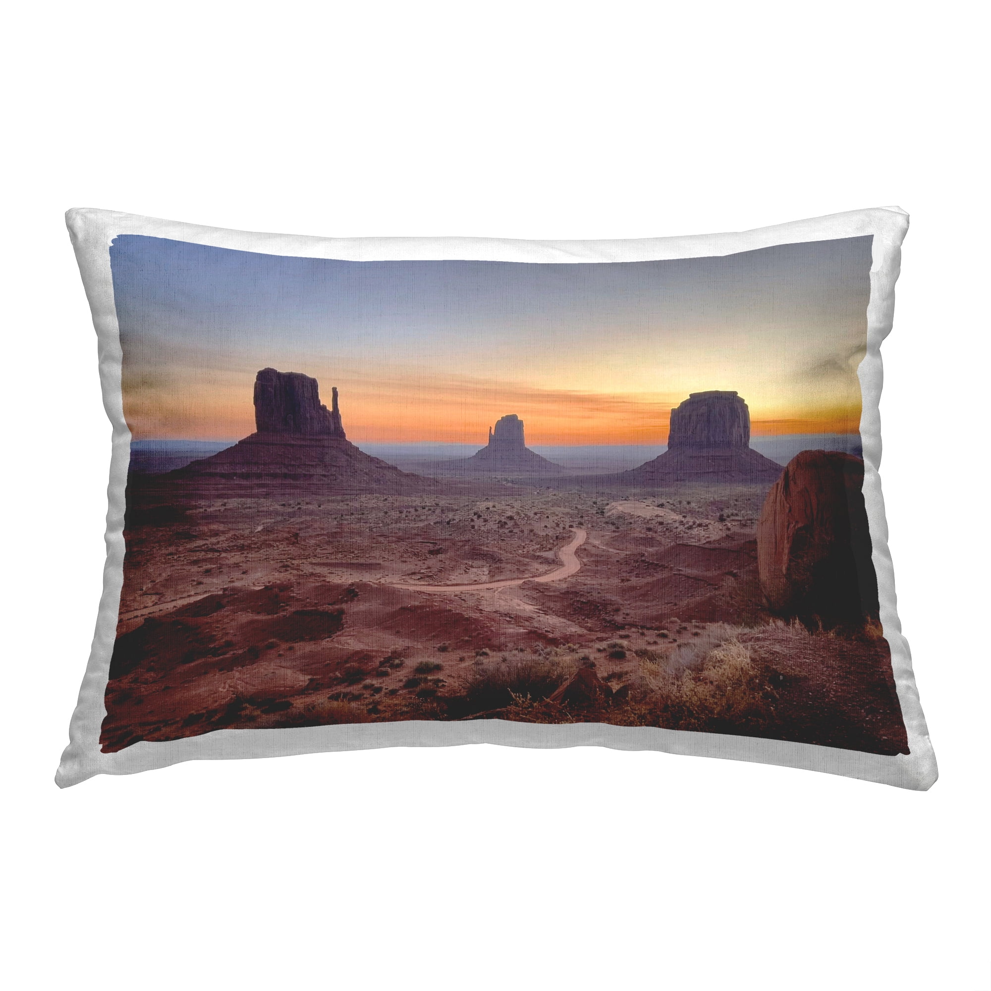 Stupell Industries Monument Valley at Sunset Decorative Printed Throw Pillow, 14 x 20