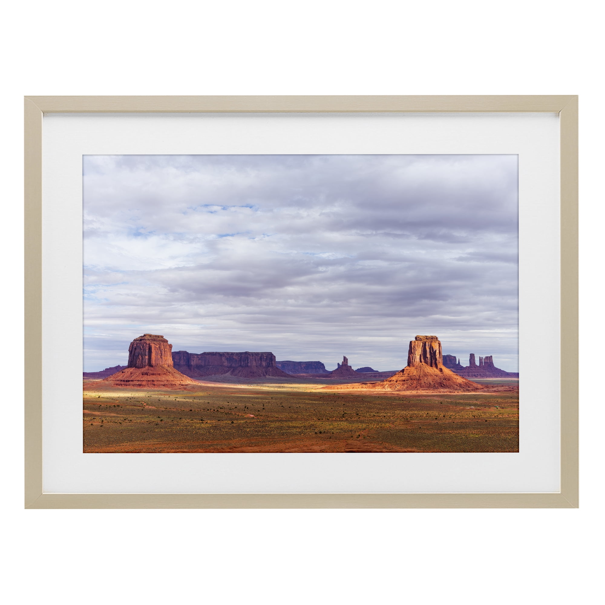 Stupell Industries Monumental Desert Buttes & Mesas Birch Framed Print Under Glass, design by Shelley Carlisle
