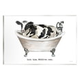 thumbnail image 1 of Stupell Industries Moo-ve Over Bath Time Cow Farmhouse Bathroom Sign Graphic Art Unframed Art Print Wall Art, Design by Cindy Jacobs, 1 of 5