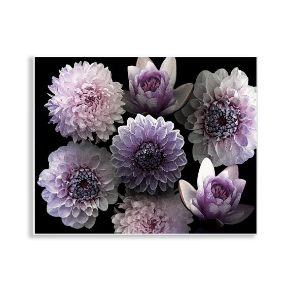 Stupell Industries Moody Bouquet Flower Photography Floral Photography Unframed Art Print Wall Art, 14 x 11