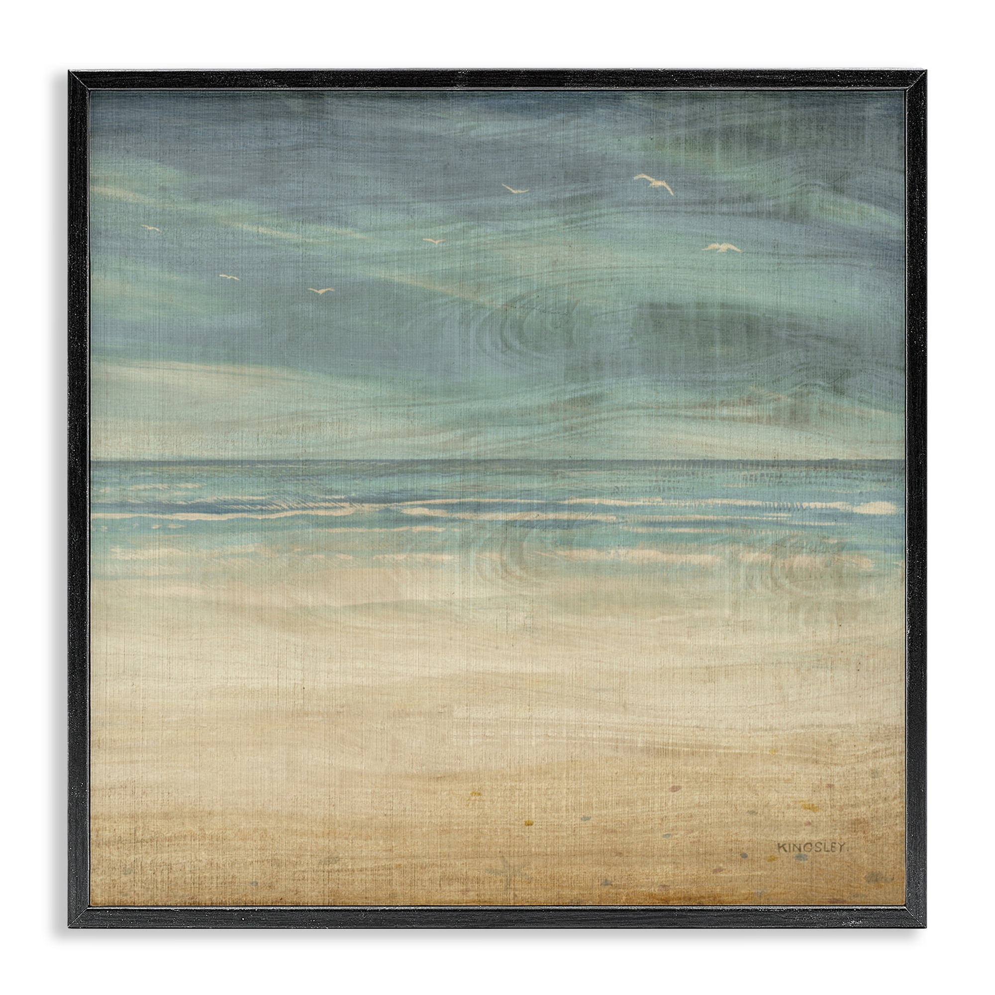Stupell Industries Moody Coastal Days Black Framed Giclee Art, design by Dan Meneely