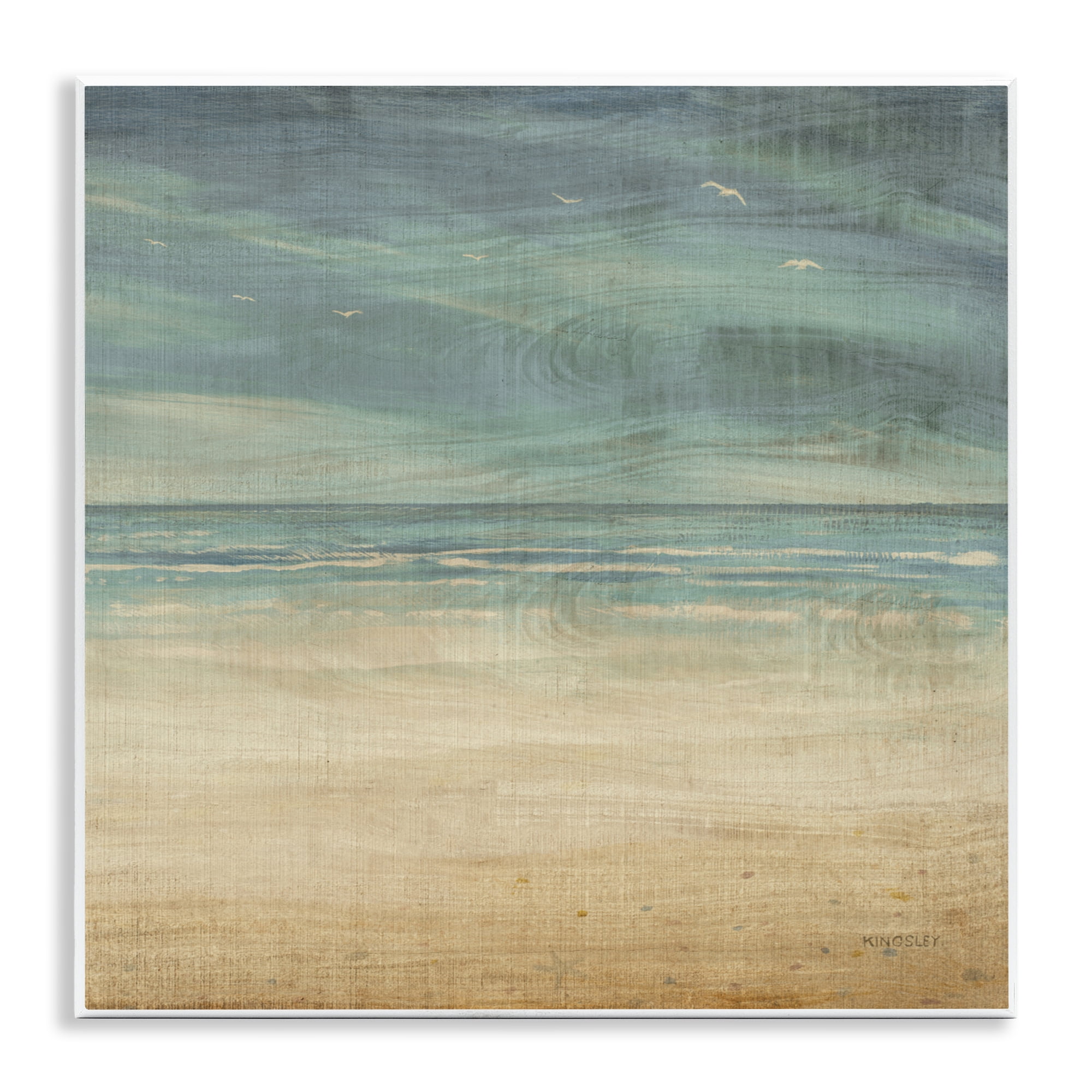 Stupell Industries Moody Coastal Days Wall Plaque Art, design by Dan Meneely