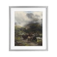 thumbnail image 1 of Stupell Industries Rustic Lodge Moody Highland Cows Herd Gray Framed Print Under Glass, 17 x 21, by Arlington Prints, 1 of 8