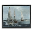 thumbnail image 1 of Stupell Industries Moody Sailboats Maritime Transportation Painting Black Floater Framed Canvas Art Print Wall Art, 21 x 17, 1 of 10