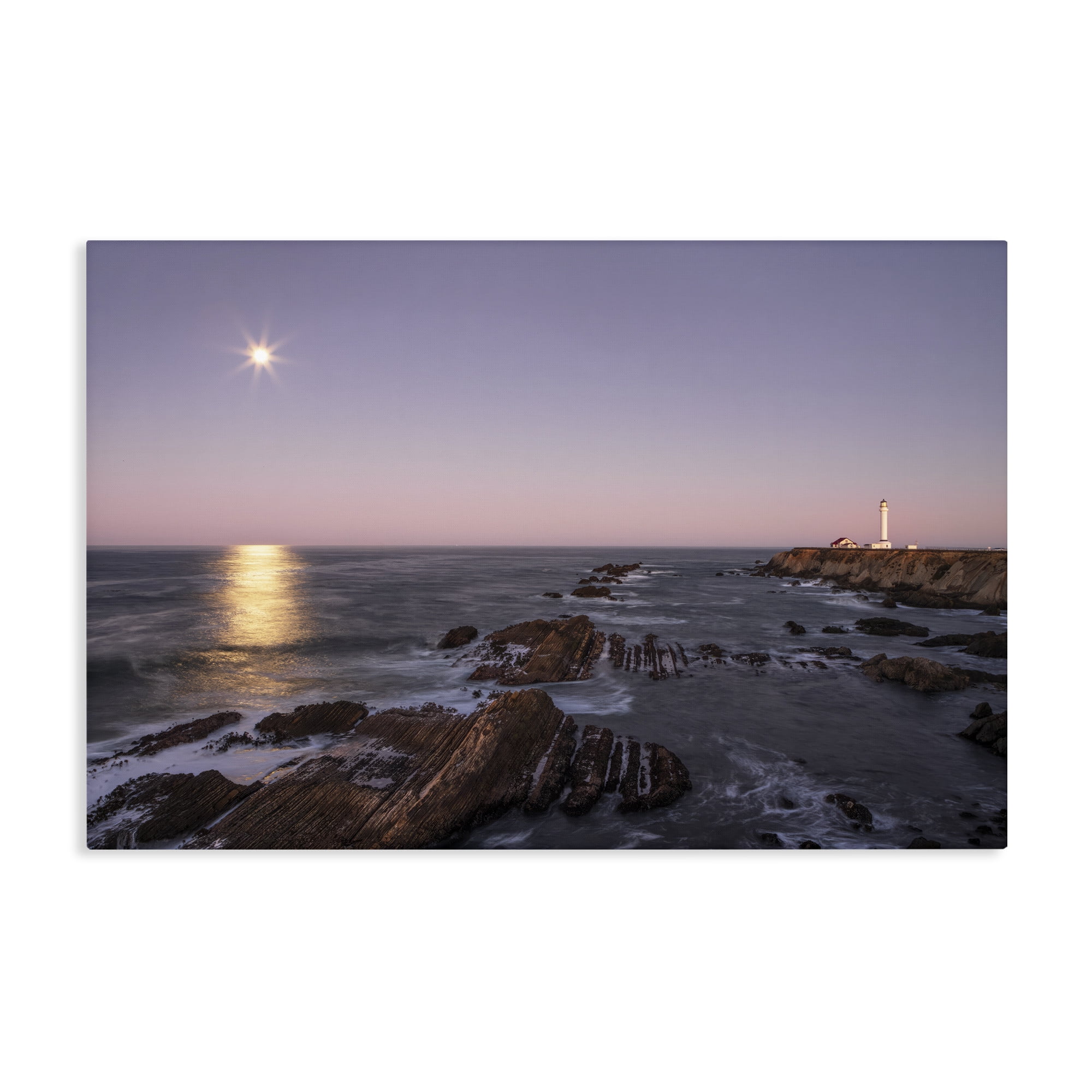 Stupell Industries Moon Arena Coastline Canvas Wall Art, design by Shelley Carlisle