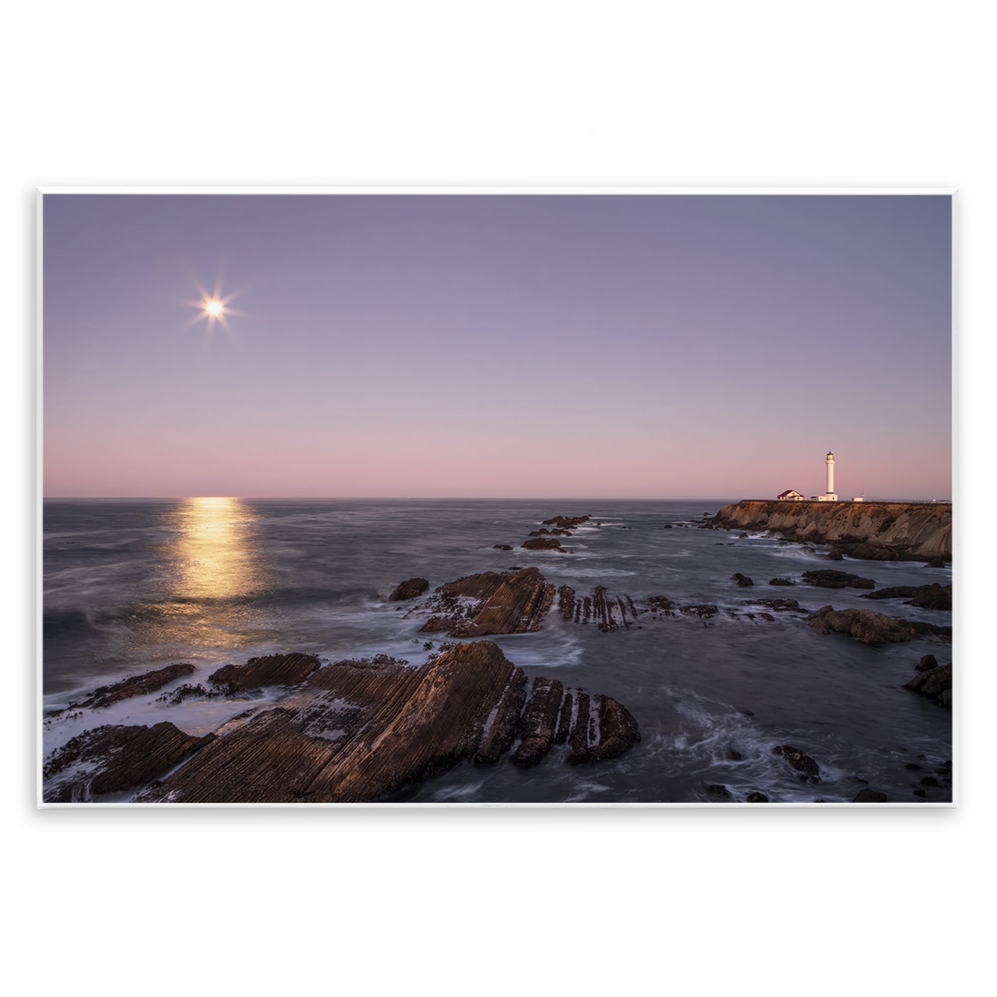 Stupell Industries Moon Arena Coastline Wall Plaque Art, design by Shelley Carlisle