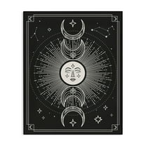 Stupell Industries Moon Cycle Pattern Astrology & Stars Painting Wrapped Canvas Art Print Wall Art, 16 x 20