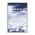 thumbnail image 1 of Stupell Industries Moon Phases Over Clouds Landscape Painting Gray Framed Art Print Wall Art, 16 x 24, 1 of 10