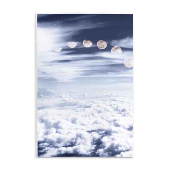 Stupell Industries Contemporary Moon Phases Over Clouds Wall Plaque Art, 10 x 15, by SunDance Group LLC