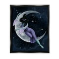 thumbnail image 1 of Stupell Industries Moon Witch Starry Night Sky Painting Jet Black Floating Framed Canvas Print Wall Art, Design by Grace Popp, 1 of 6