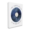 thumbnail image 1 of Stupell Industries Moon and Back Romantic Phrase Night Constellation Canvas Wall Art by Daphne Polselli, 1 of 6