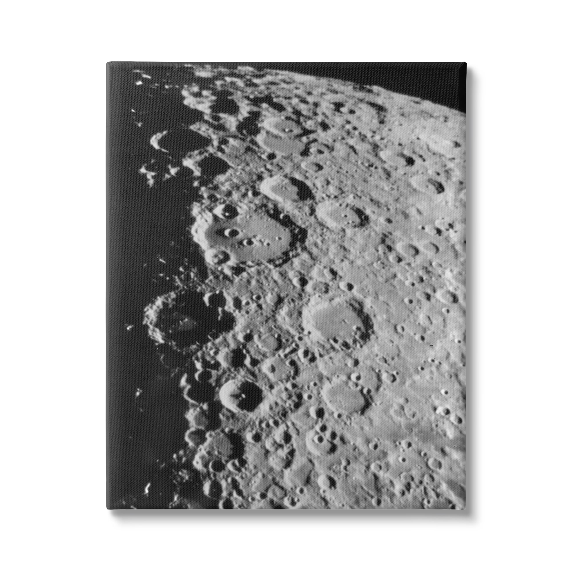 Stupell Industries Moon in Outer Space Fairy Tales & Fantasy Photography Gallery Wrapped Canvas Print Wall Art, 24 x 30