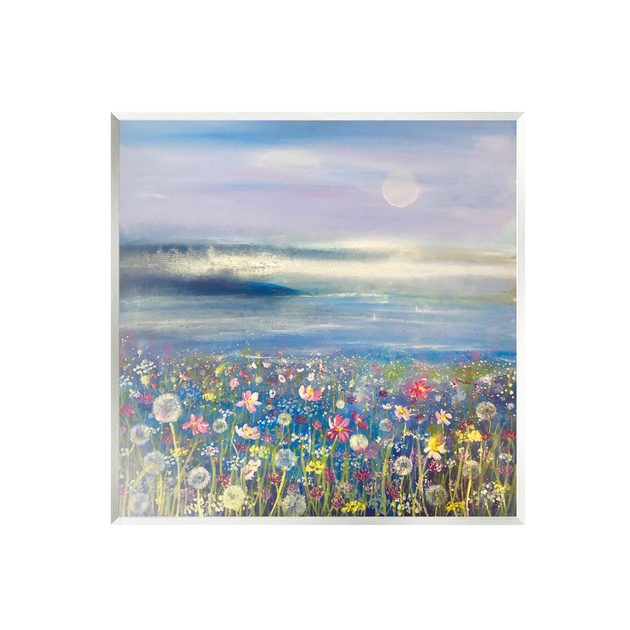 Stupell Industries Moonlit Lake Meadow Painting Unframed Art Print Wall Art, Design by Emma Catherine Debs