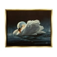 thumbnail image 1 of Stupell Industries Moonlit Swan Painting Animals & Insects Painting Gold Floater Framed Art Print Wall Art, 21 x 17, 1 of 9