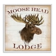 thumbnail image 1 of Stupell Industries Moose Head Lodge White Framed Giclee Art design by Lula Bijoux & co., 12 x 12, 1 of 8