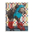 thumbnail image 1 of Stupell Industries Moose Rain Gear Boots Jacket Geometric Pattern Room, 13 x 19, Design by Kamdon Kreations, 1 of 5