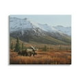 thumbnail image 1 of Stupell Industries Moose Rural Mountain Landscape Nature Painting Gallery Wrapped Canvas Print Wall Art, 40 x 30, 1 of 7