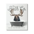thumbnail image 1 of Stupell Industries Moose in Bubble Bath Animals & Insects Painting Gallery Wrapped Canvas Print Wall Art, 30 x 40, 1 of 8