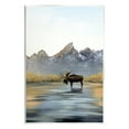 thumbnail image 1 of Stupell Industries Moose in Lake Scenery Nature Painting Unframed Art Print Wall Art, 10 x 15, 1 of 6