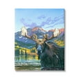 thumbnail image 1 of Stupell Industries Moose in River Painting Animals & Insects Painting Gallery Wrapped Canvas Print Wall Art, 24 x 30, 1 of 7