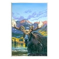 thumbnail image 1 of Stupell Industries Moose in River Painting Animals & Insects Painting Unframed Art Print Wall Art, 10 x 15, 1 of 6