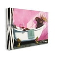 thumbnail image 1 of Stupell Industries Moose with Wine Bathroom Claw Tub Relaxation Design by Lucia Heffernan, 30" x 40", 1 of 6