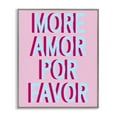 thumbnail image 1 of Stupell Industries More Amor Phrase Typography Painting Gray Framed Art Print Wall Art, 16 x 20, 1 of 10