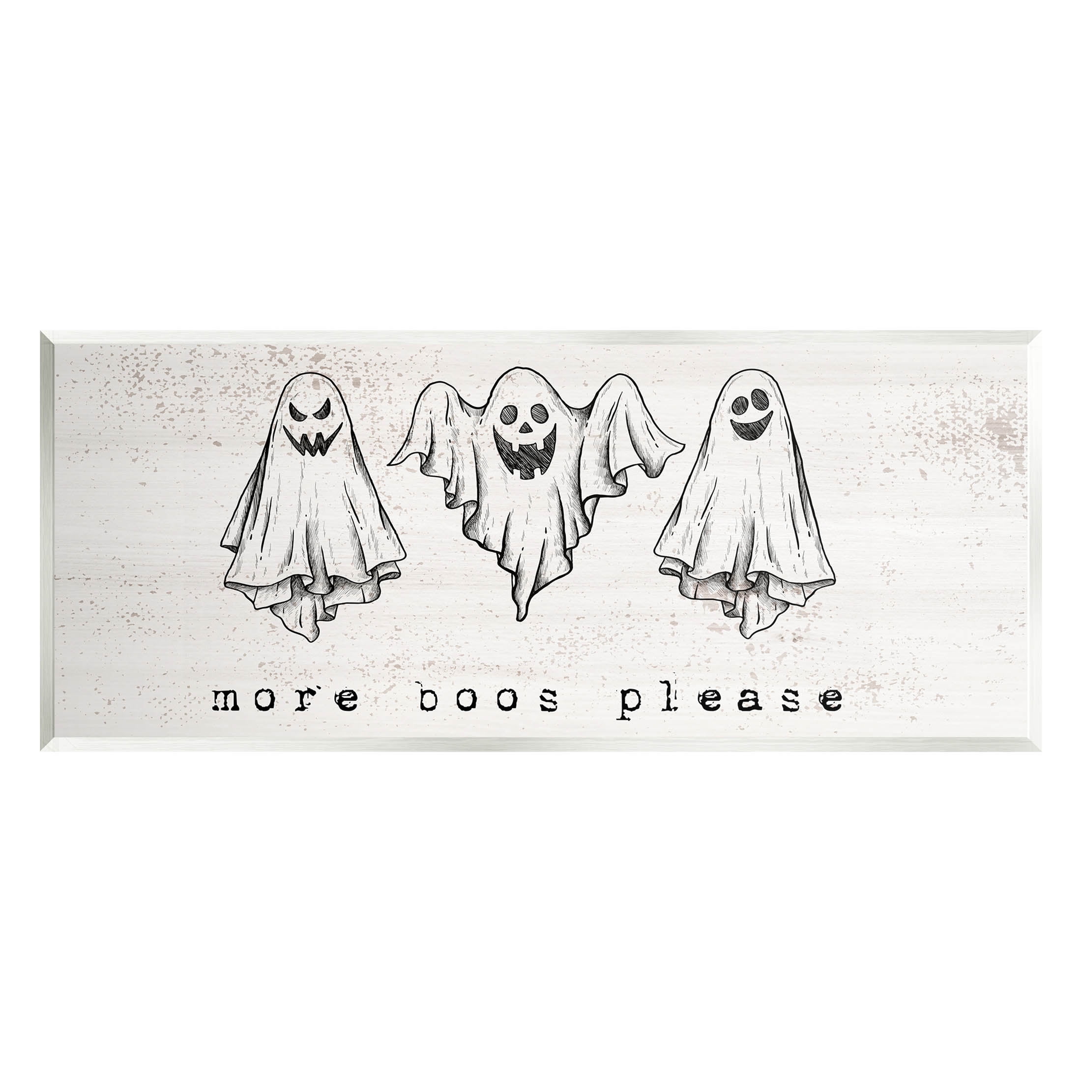 Stupell Industries More Boos Please Scary Ghosts Graphic Art Unframed Art Print Wall Art, Design by Lil' Rue
