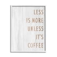 thumbnail image 1 of Stupell Industries More Coffee Kitchen Phrase Food & Beverage Painting White Framed Art Print Wall Art, 24 x 30, 1 of 8