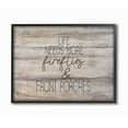 thumbnail image 1 of Stupell Industries More Fireflies Country Life Home Wood Textured Word Design Framed Giclee Texturized Art by Kimberly Allen, 1 of 5