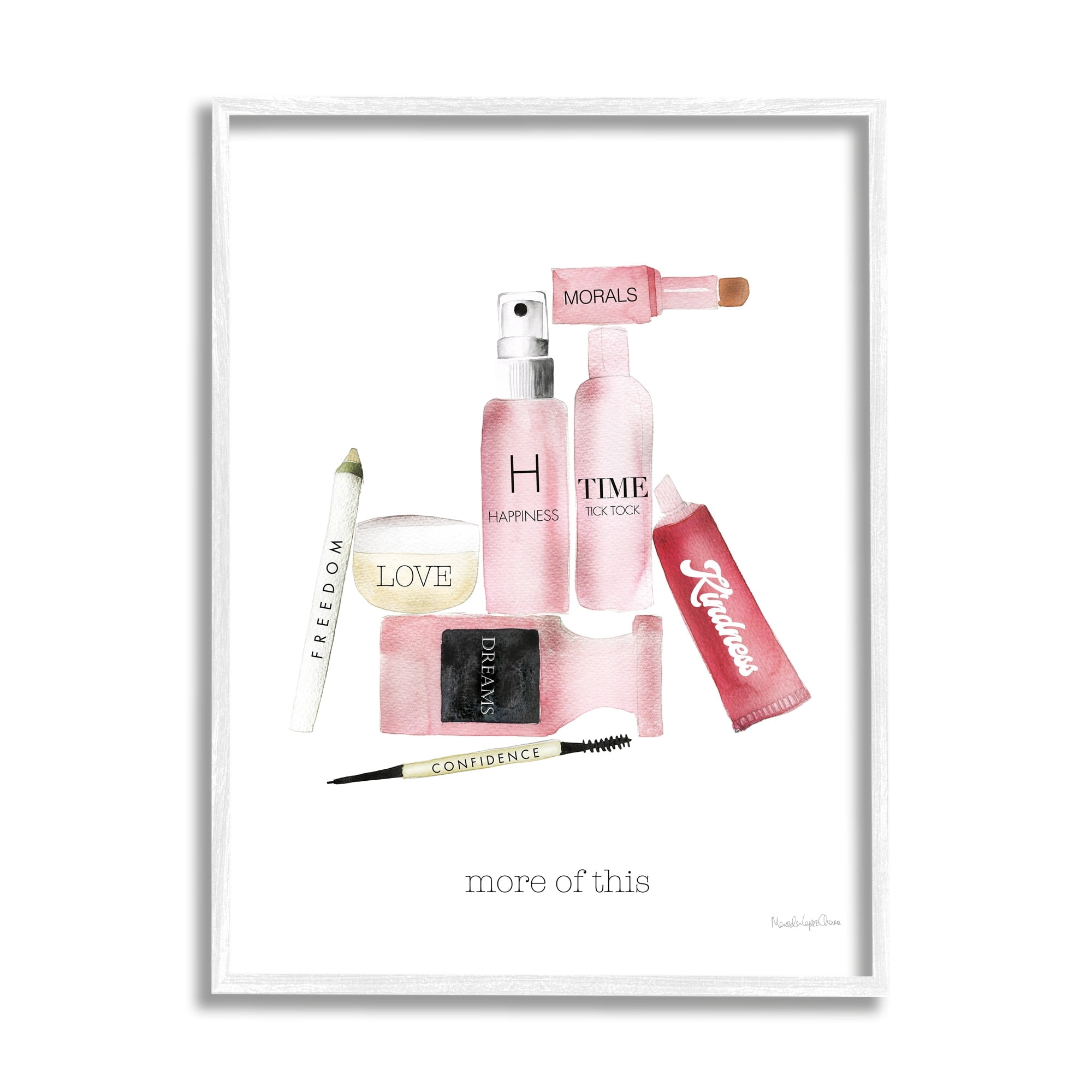 Stupell Industries More Of This Quote Motivational Phrases Fashion Cosmetics, 24 x 30, Design by Mercedes Lopez Charro
