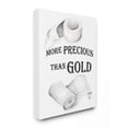thumbnail image 1 of Stupell Industries More Precious Than Gold Phrase Toilet Paper Joke Canvas Wall Art Design by Gail Green Licensing and Design Limited, 30" x 40", 1 of 4