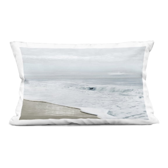 Stupell Industries Morning Bliss Beach Scene Decorative Printed Throw Pillow design by Natalie Carpentieri, 14 x 7 x 20