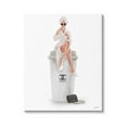 thumbnail image 1 of Stupell Industries Morning Brunch Glam Girl Sipping Coffee Graphic Art Gallery Wrapped Canvas Print Wall Art, Design by Ziwei Li, 1 of 7