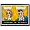thumbnail image 1 of Stupell Industries Morning Coffee Funny Vintage Comic Book Design Framed Wall Art by Ester Kay, 1 of 5