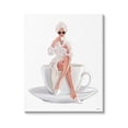 thumbnail image 1 of Stupell Industries Morning Coffee Glam Woman Robe Graphic Art Gallery Wrapped Canvas Print Wall Art, Design by Ziwei Li, 1 of 7