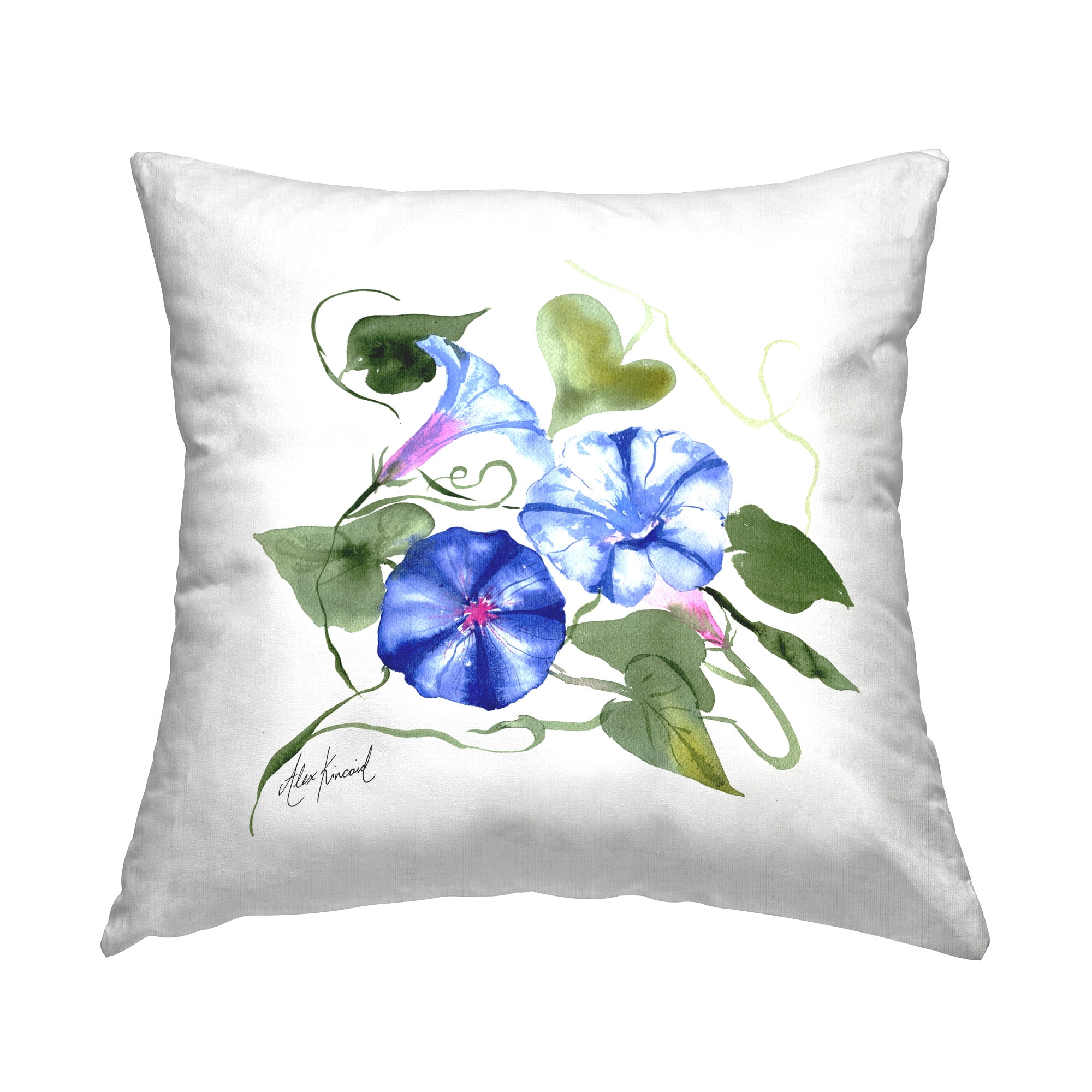 Stupell Industries Morning Glory Buds Decorative Printed Throw Pillow Design by Alexandria Gilbert Kincaid