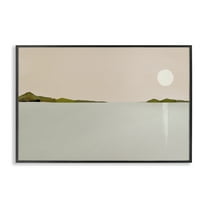 Stupell Industries Morning Has Spoken Landscape Painting Black Framed Art Print Wall Art, 18 x 12