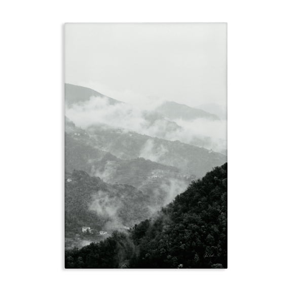 Stupell Industries Morning Mist Hillside Canvas Wall Art design by Deborah Revell, 30 x 20