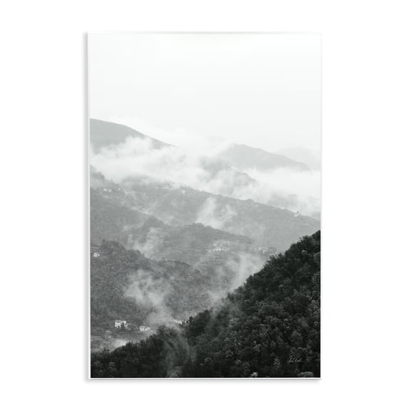 Stupell Industries Morning Mist Hillside Wall Plaque Art design by Deborah Revell, 15 x 10