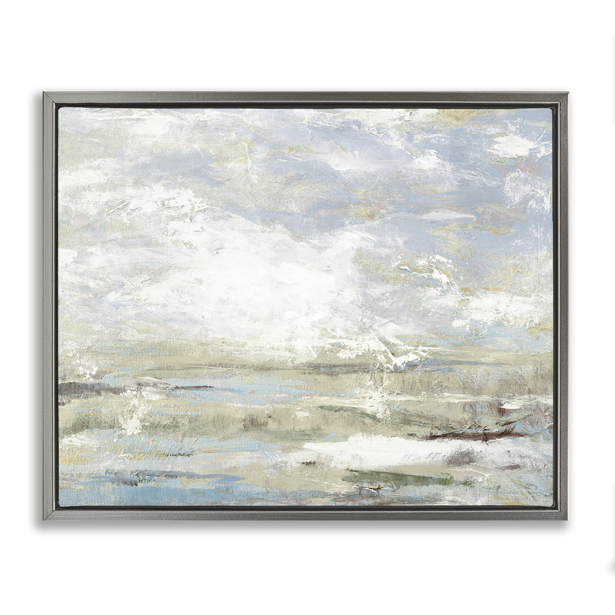 Stupell Industries Morning Mood Impression Gray Framed Floater Canvas Wall Art, design by Lanie Loreth