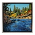 thumbnail image 1 of Stupell Industries Morning Rushing River Landscape & Nature Painting Gray Floater Framed Canvas Art Print Wall Art, 18 x 18, 1 of 10
